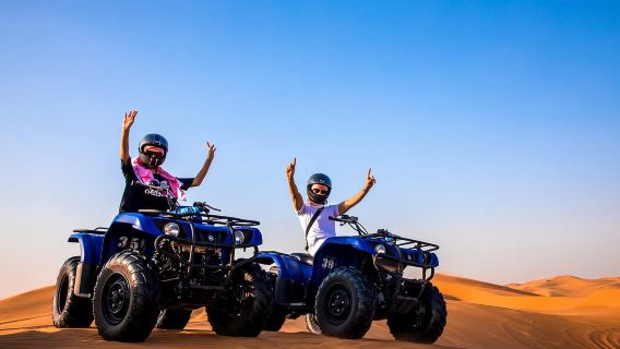 Dubai-Wüstensafari mit Quadbike + Falkenfoto