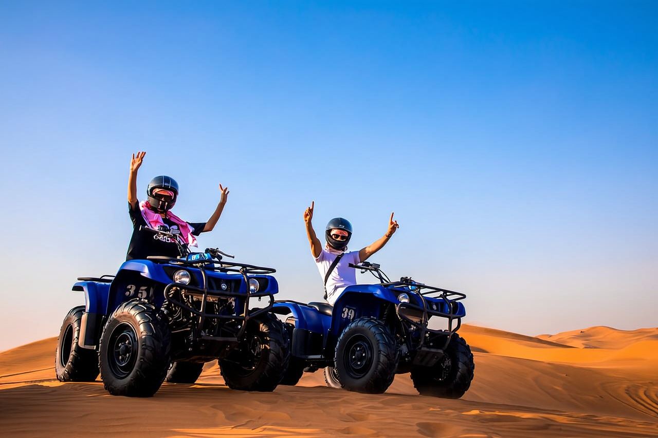 Dubai Desert Safari with Quadbike + Falcon Photo