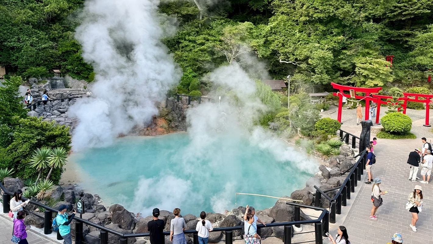 日本大分由布院金鱗湖+如意輪寺+湯之坪街+海地獄灶地獄一日遊