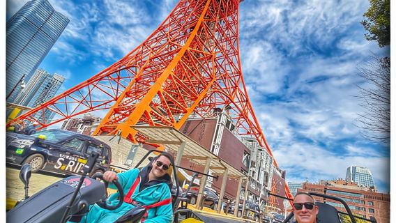 Go-Kart-Tour durch die Uptown-Gegend von Tokio|7 Top-Reiseziele in 120 Minuten