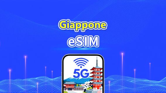 eSIM Giappone 5G | Copertura di Tre Reti | Pacchetto Giornaliero/Pacchetto Dati | 1-30 Giorni | Fatturazione Giorno Naturale | QR Code