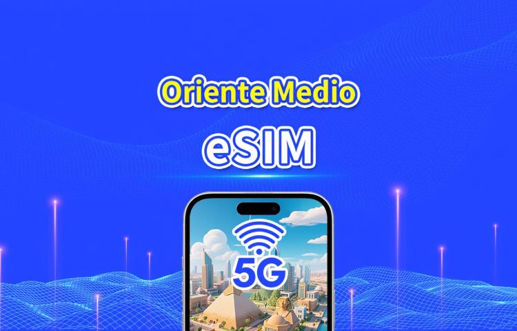 eSIM Medio Oriente | Incluye Emiratos Árabes Unidos / Arabia Saudita / Catar / Baréin / Kuwait / Egipto, etc. | 1–30 días | Facturación 24 horas | Código QR