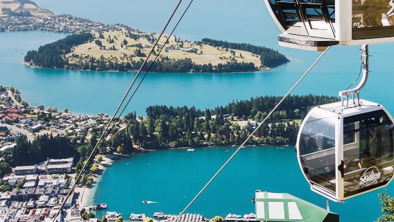 Tiket kereta kabel Skyline Queenstown, New Zealand pergi-balik dengan pilihan makan tengahari/malam dan 3/5/6 pusingan papan luncur