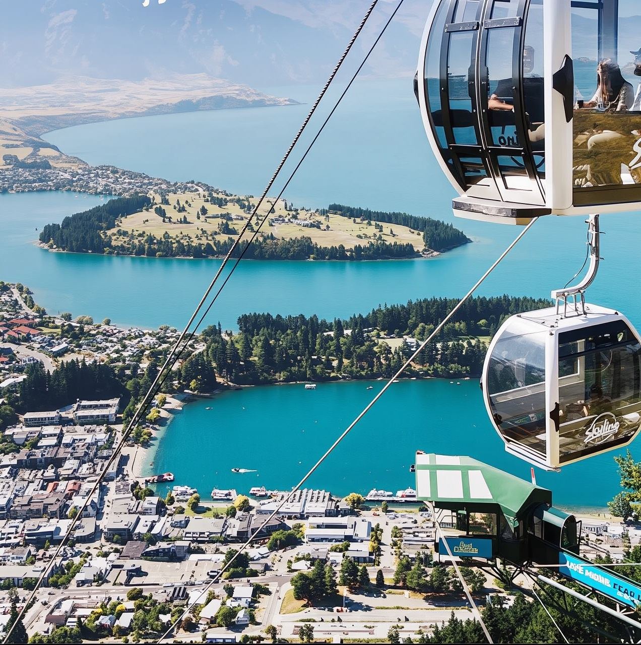 紐西蘭南島旅遊皇后鎮Skyline天空纜車票來回Luge滑板車+午/晚餐山頂靠窗位