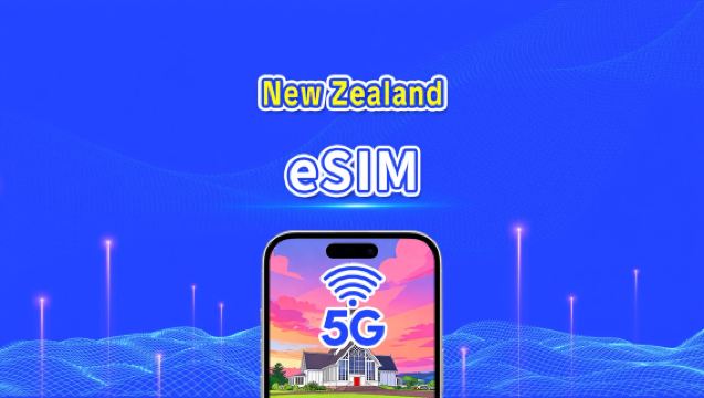 New Zealand eSIM | 5G/4G | Daglig pakke/data pakke | 24-timers fakturering | 1-30 dage | QR-kode