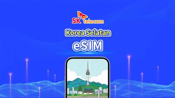 Korea Selatan SKT 4G eSIM | Data tanpa batas · Dukungan penuh AI & TikTok | 1–90 Hari | Penagihan 24 Jam | QR Code