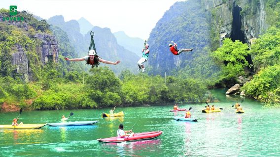 From Hue: Paradise Cave and Dark Cave Day Tour