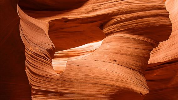 アメリカ:ローワー・アンテロープ・キャニオンハイキングツアー【正午時間帯優先】