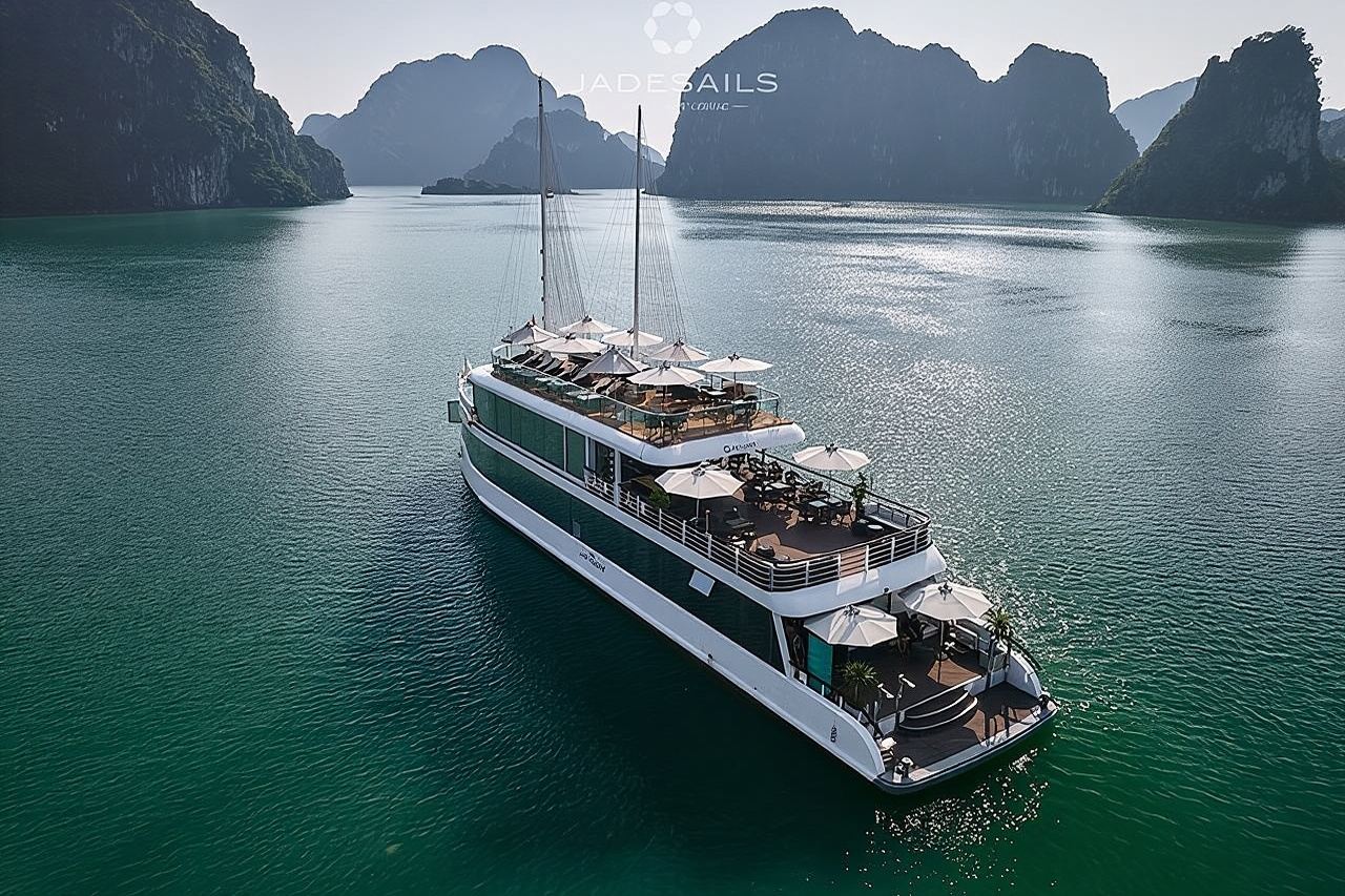 Jade Sails – Halong e Lan Ha Bay: il tour giornaliero più lussuoso