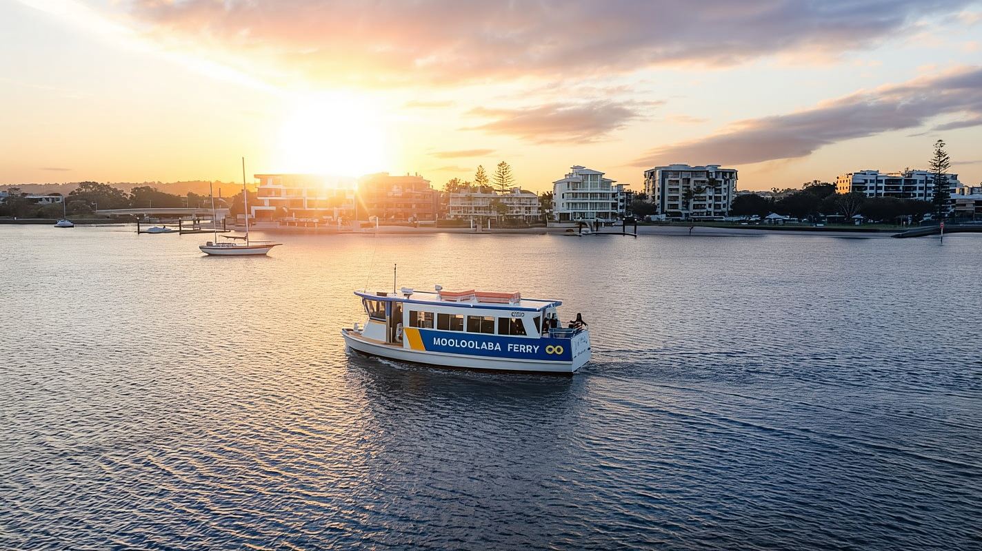 Mooloolaba: Hop-On Hop-Off Ferry Retourticket