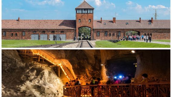 Desde Cracovia: excursión de un día a Auschwitz y las minas de sal de Wieliczka
