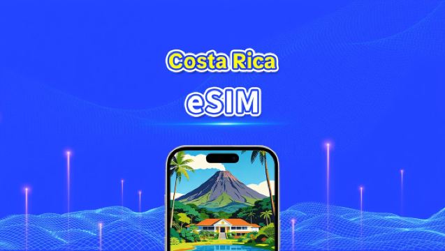 Costa Rican eSIM | 4G | Päiväpaketti/liittymäpaketti | Nopea tiedonsiirto | 24 tuntia | 1-30 päivää | QR-koodi