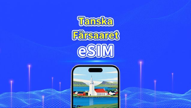 Tanskan Färsaaret eSIM | Nopea nettiyhteys | 5G/4G | Päiväpaketti/datapaketti | 24 tunnin laskutus | 1–30 päivää | QR-koodi