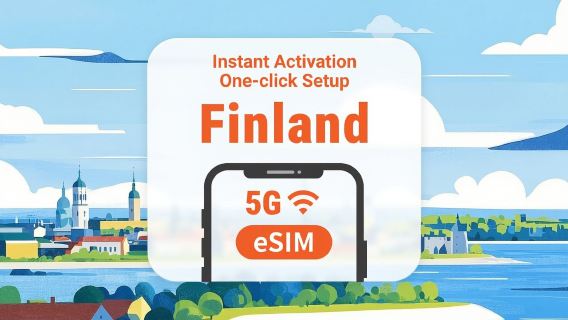 eSIM فنلندا 5G | شبكتان • جميع تطبيقات الذكاء الاصطناعي وTikTok | 1–30 يومًا | QR Code