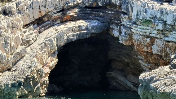 Sarandë: Speedboot-Tour zu versteckten Buchten, Meeresgrotten und kristallklarem Wasser