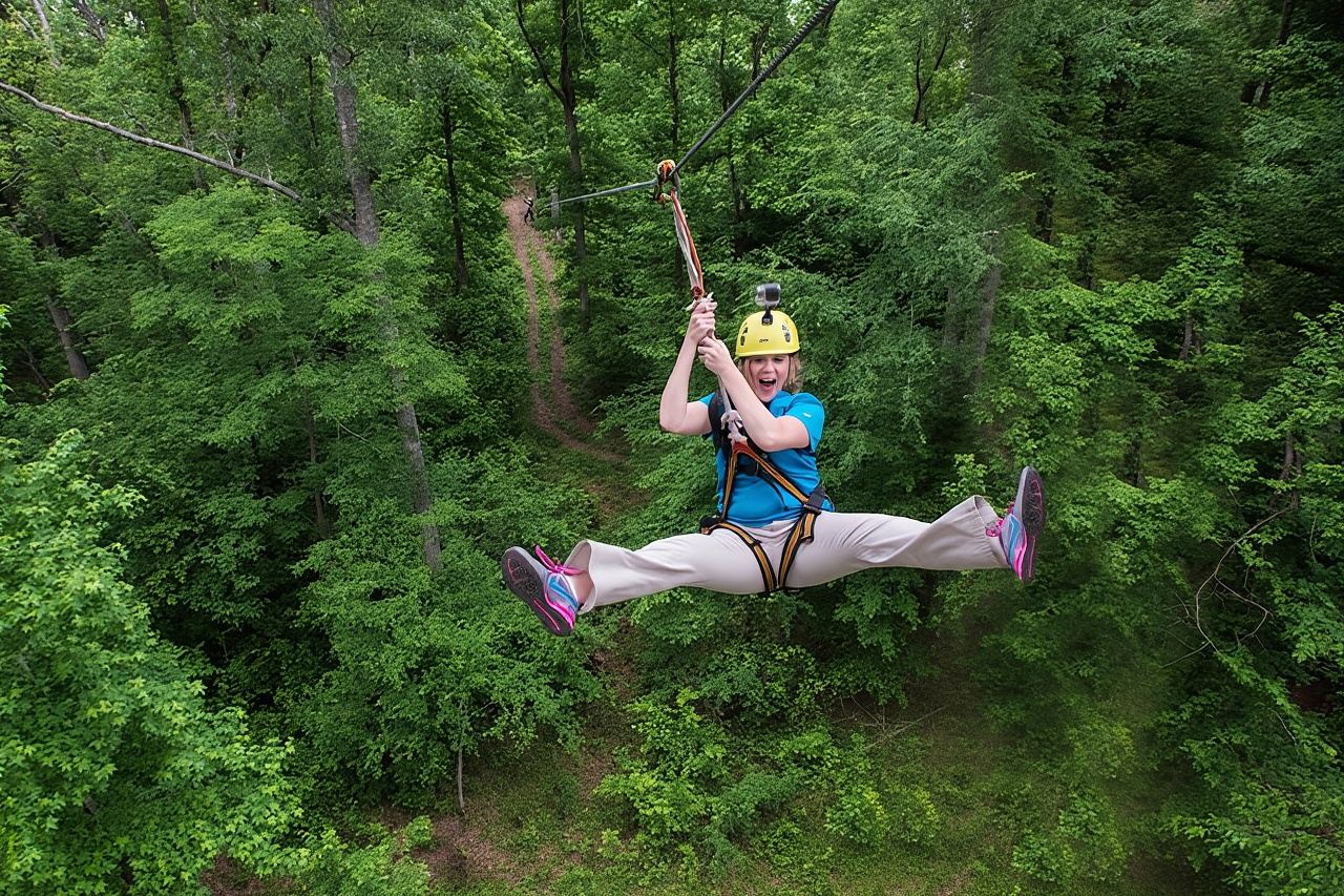 Zipline-Tour in kleiner Gruppe in Hot Springs