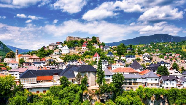 one-day tour to Jajce Waterfall Viewpoint in Bosnia and Herzegovina
