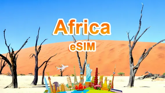 eSIM 4G/5G cho Châu Phi | Gói ngày/Gói tổng thể | 500MB/ngày - tổng cộng 30GB | 1-30 ngày | Hệ thống 24 giờ | QR code