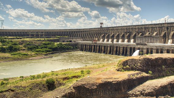 Itaipu hydroelectric dam panoramic tour