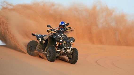 Dubai-Wüstensafari-Tour mit Quad-Bike für 60 Minuten & BBQ-Abendessen.