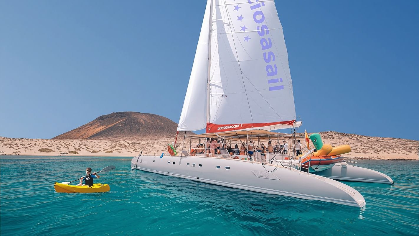 Da Lanzarote: gita di un giorno in barca a vela intorno a La Graciosa
