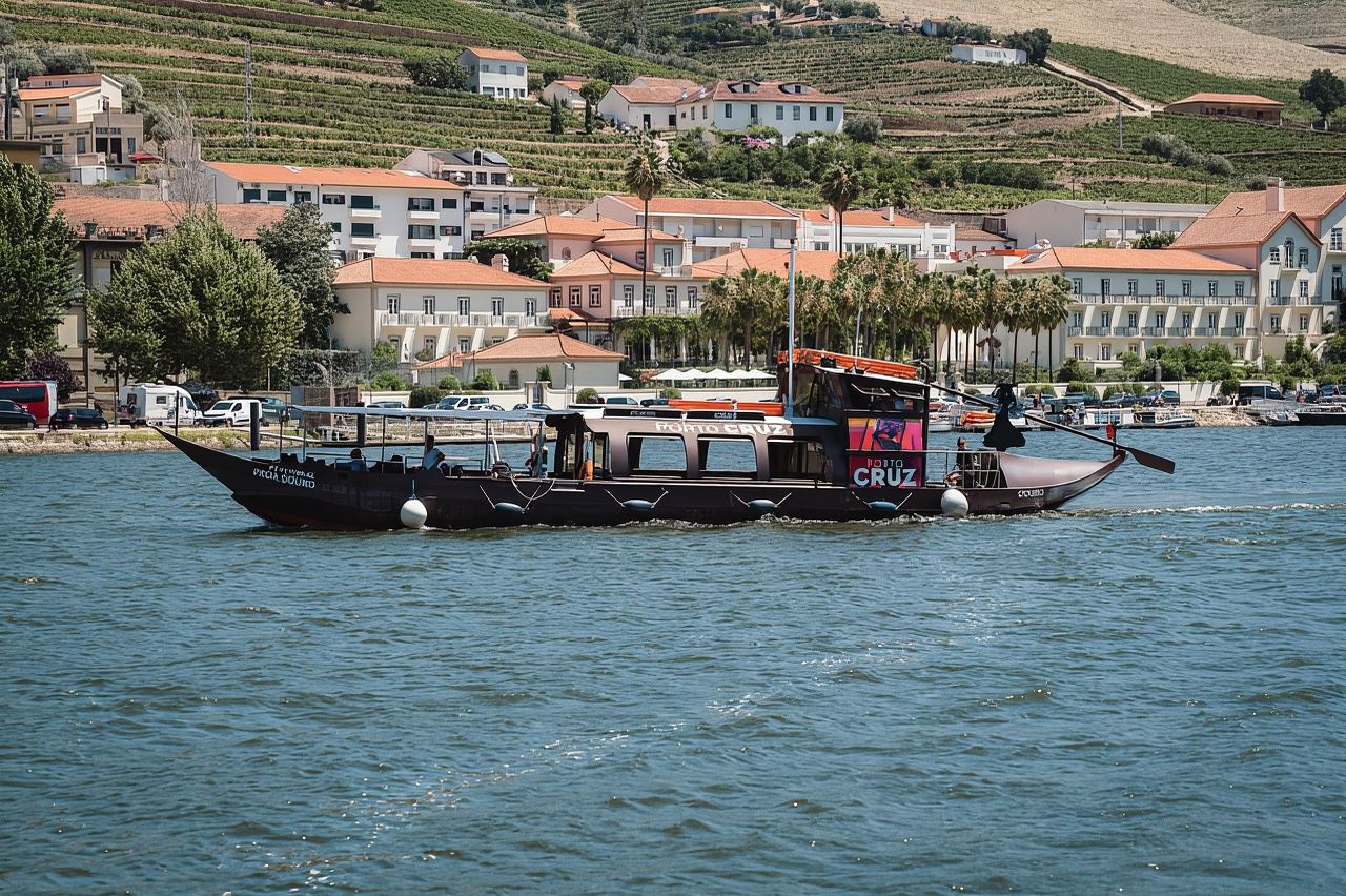 Desde Pinhão: tour en barco Rabelo por el valle del Duero con vino de Oporto