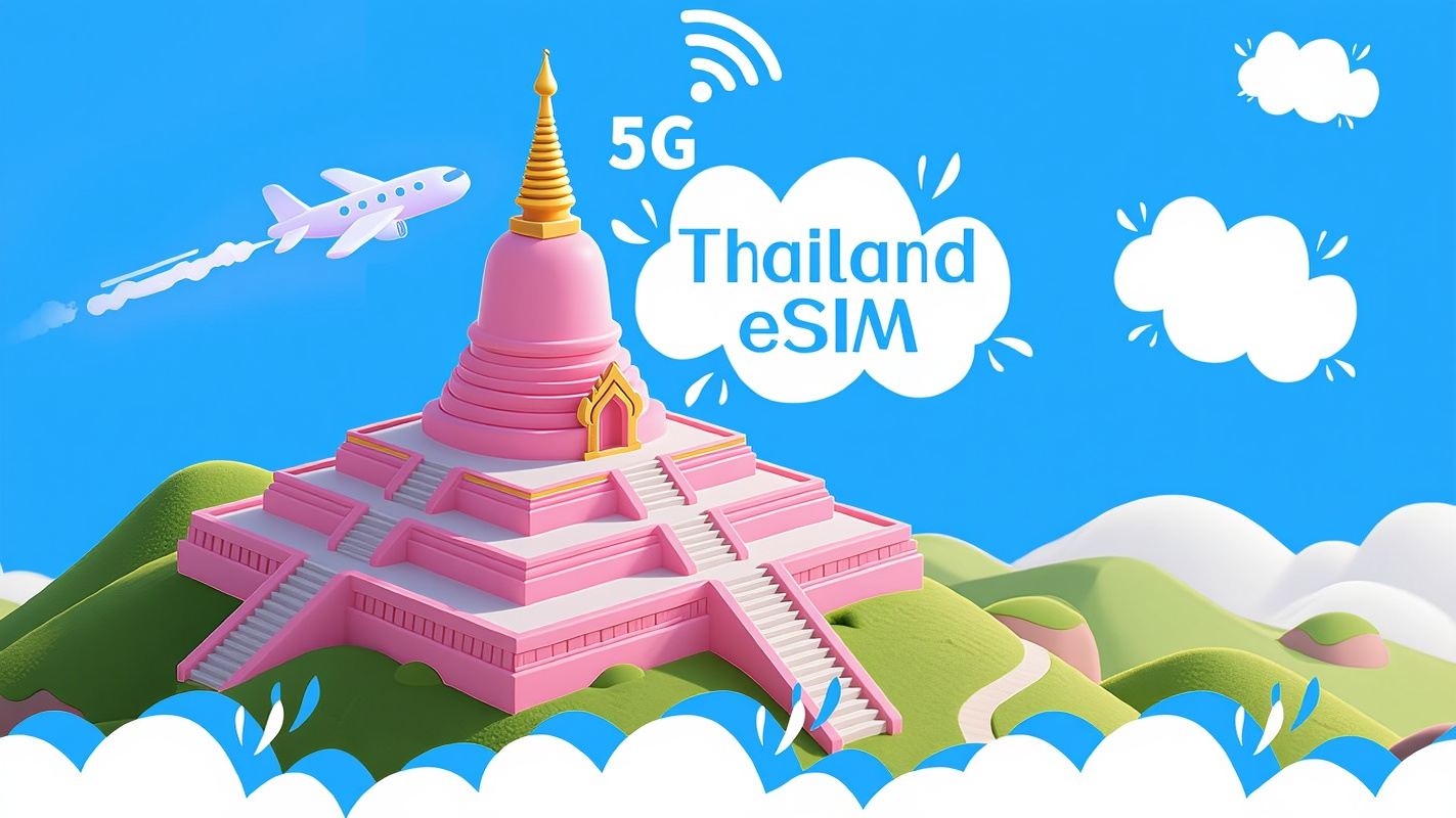 eSIM Thailandia|Fino a 100 GB di dati|Connessione 4G/5G|1-30 giorni