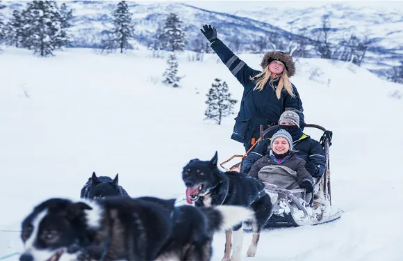 挪威特羅姆瑟狗拉雪橇一日遊【自駕雪橇+特羅姆瑟來回】