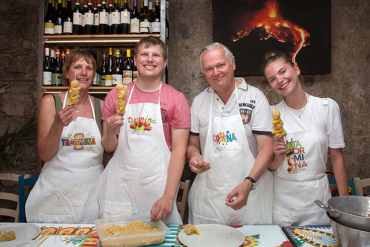 Clase de cocina siciliana en Taormina