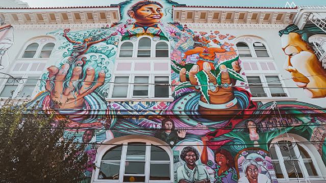 美國舊金山米慎多洛雷斯公園+現代藝術博物館+芳草地花園一日遊