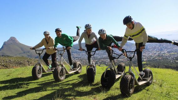 ケープタウン：テーブルマウンテン・グラビティスクーターツアー
