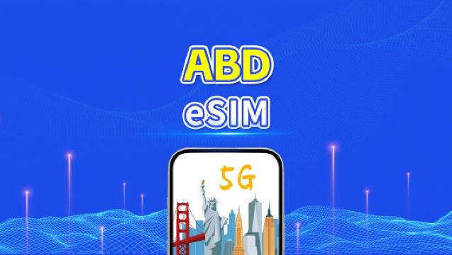 ABD eSIM | 5G/4G | Yüksek Hızlı İnternet | Günlük Paket/Veri Paketi | 24 Saat | 1-30 Gün | QR Kodu