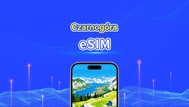 Czarnogórska eSIM | Szybki transfer danych | 5G/4G | Pakiety dzienne/pakiety danych | 24 godziny | 1-30 dni | Kod QR