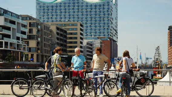 Tour xe đạp có hướng dẫn viên tham quan thành phố Hamburg