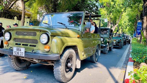 Hanoi Jeep Tours Led By Women: City & Countryside Half Day Combo 