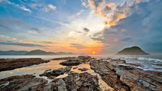 【黑排角+鹽洲島1日遊】健行魅力海岸+賞黃金落日+紅樹林白鷺