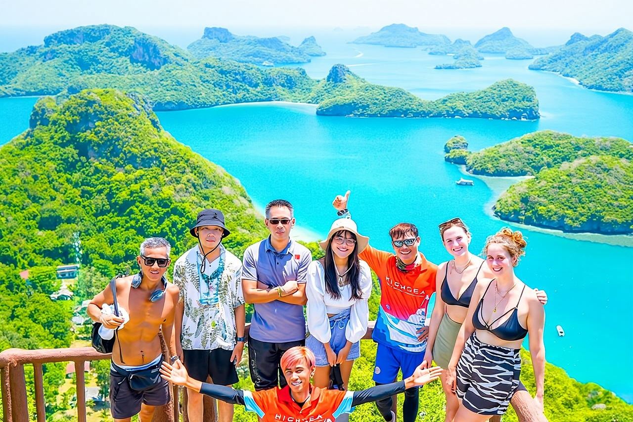 ทัวร์อุทยานแห่งชาติหมู่เกาะอ่างทองโดยเรือใหญ่จากเกาะสมุย