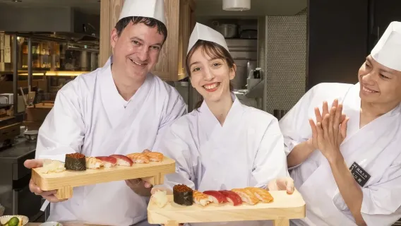 Asakusa Sushi Making at Tama Sushi