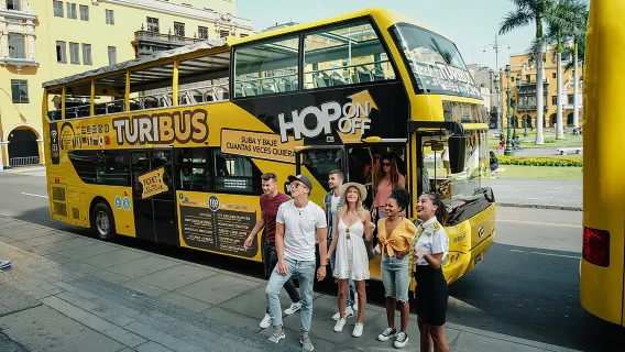 City Tour Panoramic Bus Departure from Larcomar