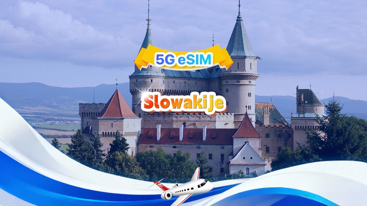 Slowakije 5G eSIM | Totaalpakket | Totaal 1GB-30GB | 3-30 dagen | 24-uurssysteem | QR-code