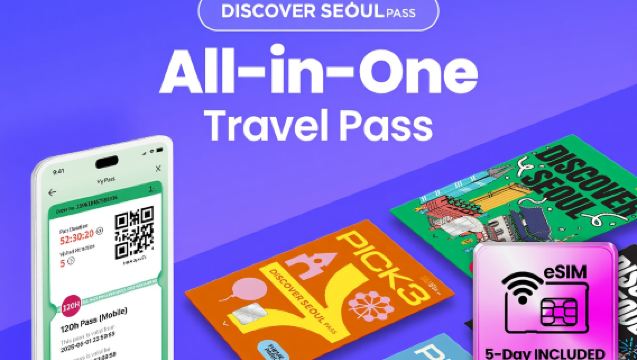 [Seoul] Discover Seoul Pass Mobile (Includes 5-days eSIM pass)