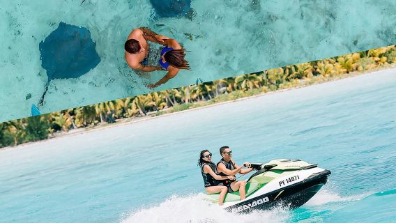 Bora Bora Jet Ski Tour, & Eco Shark / Ray Snorkel Cruise