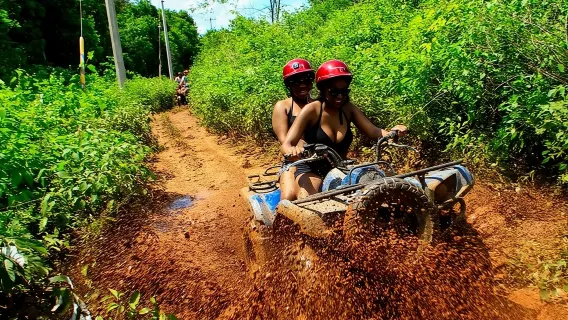 Melhor Passeio de ATV em Cancún, Tirolesas e Nado no Cenote com Almoço