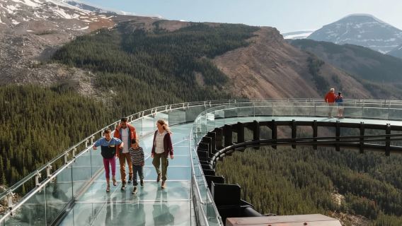 Aventure sur le glacier Icefields Parkway + Columbia Skywalk