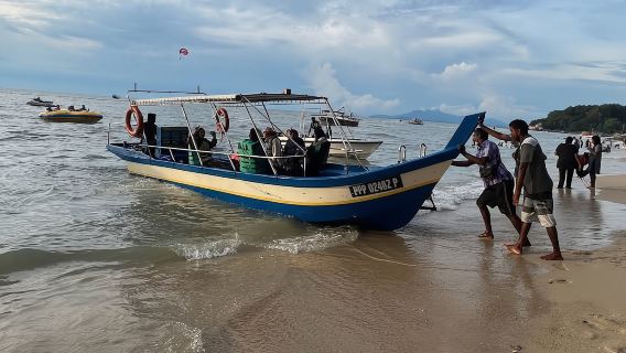 BOAT RIDE to MONKEY BEACH by Ferringhi Sea Sports at Batu Ferringhi Beach, Penang