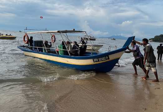 BOAT RIDE to MONKEY BEACH by Ferringhi Sea Sports at Batu Ferringhi Beach, Penang