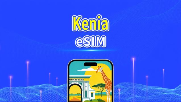Kenia eSIM | 4G | Tages-/Gesamt-Datenpaket | 1–30 Tage | 24-Stunden-Abrechnung | QR-Code