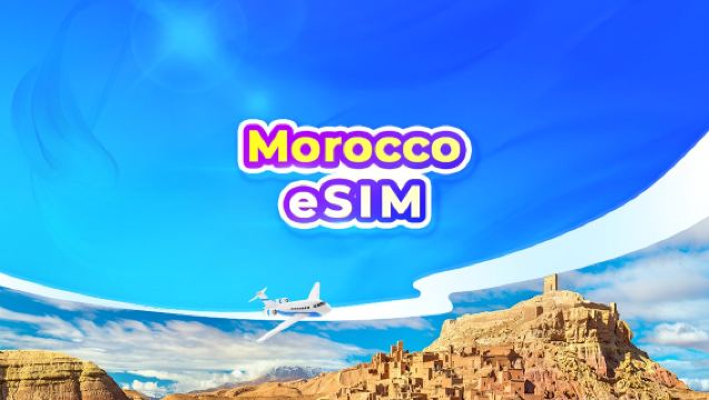 Marokko 4G eSIM | Tagespaket/Datenpaket | 24-Stunden-Abrechnung | QR-Code