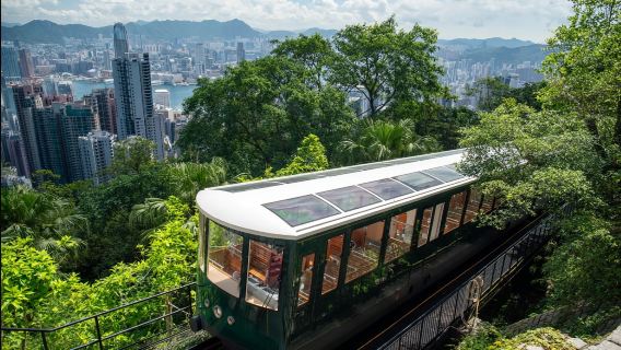 [Bilet na kolejkę linową na szczyt Victoria w Hongkongu + taras widokowy Sky Terrace 428] Kolejka linowa Peak Tram + Sky Terrace 428