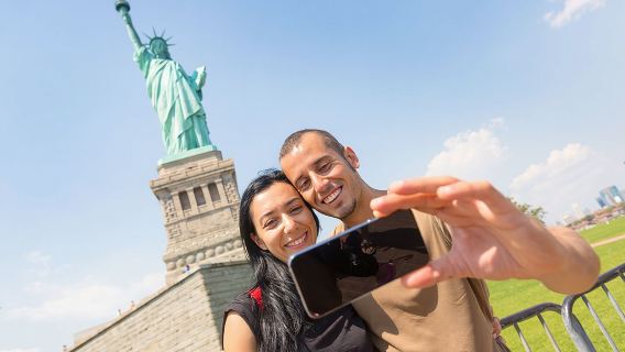 Статуя Свободы и экспресс-тур перед паромом